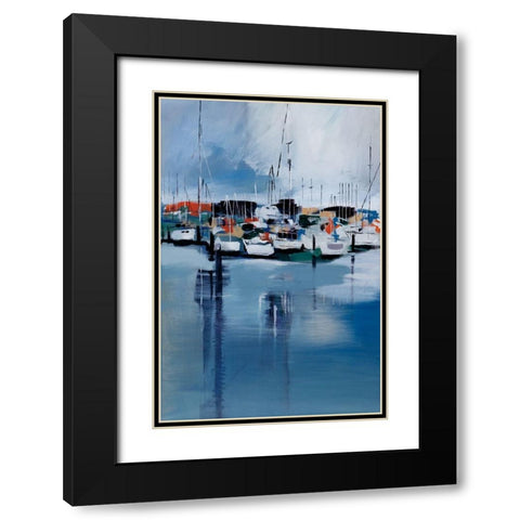 Docked Black Modern Wood Framed Art Print with Double Matting by Fitsimmons, A.