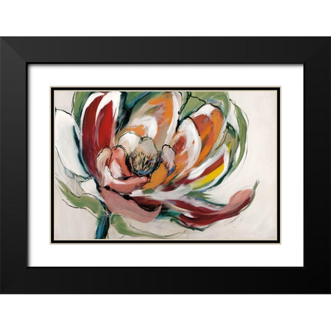 Bloomed I Black Modern Wood Framed Art Print with Double Matting by Fitsimmons, A.