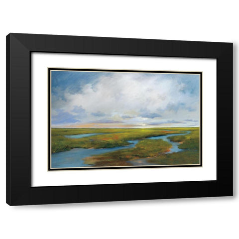 Brilliant Days End Black Modern Wood Framed Art Print with Double Matting by Jackson, Victoria