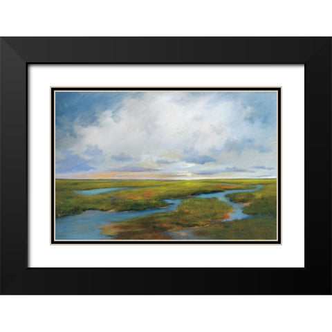 Brilliant Days End Black Modern Wood Framed Art Print with Double Matting by Jackson, Victoria