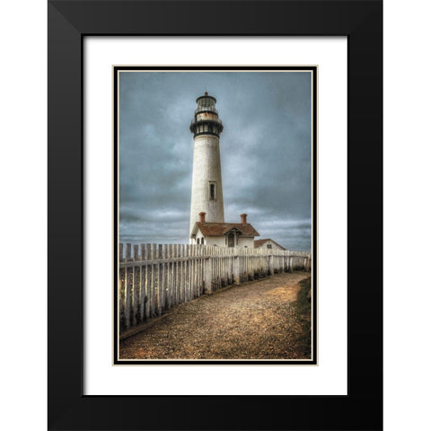 Pigeon Point Lighthouse-CA Black Modern Wood Framed Art Print with Double Matting by Cahill, Michael