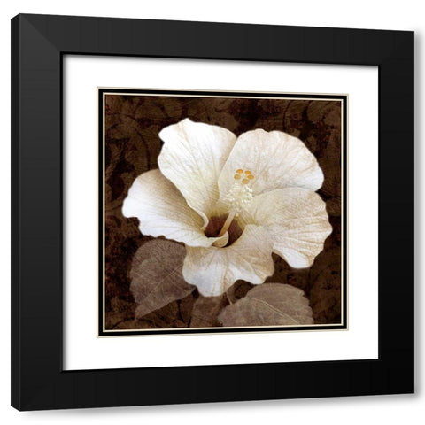 Verdant Blossom Black Modern Wood Framed Art Print with Double Matting by Mallett, Keith