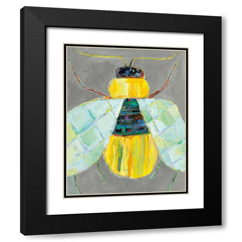 Whats Bugging You? I Black Modern Wood Framed Art Print with Double Matting by Swider, Staci