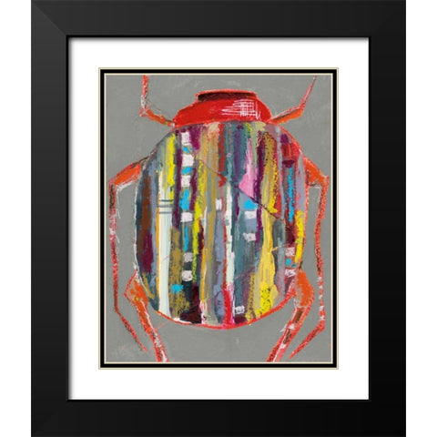 Whats Bugging You? II Black Modern Wood Framed Art Print with Double Matting by Swider, Staci