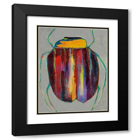 Whats Bugging You? IV Black Modern Wood Framed Art Print with Double Matting by Swider, Staci