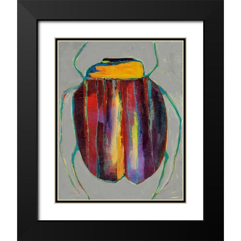 Whats Bugging You? IV Black Modern Wood Framed Art Print with Double Matting by Swider, Staci
