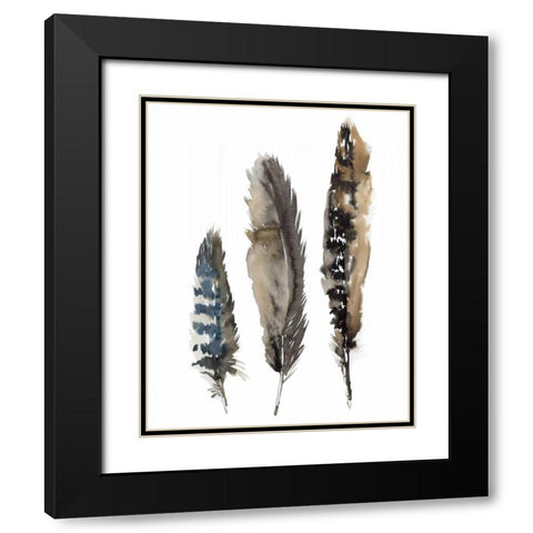 A Light Touch I Black Modern Wood Framed Art Print with Double Matting by Meyers, Rebecca