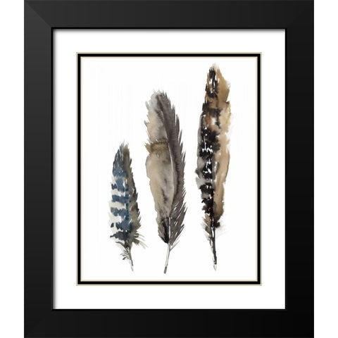 A Light Touch I Black Modern Wood Framed Art Print with Double Matting by Meyers, Rebecca