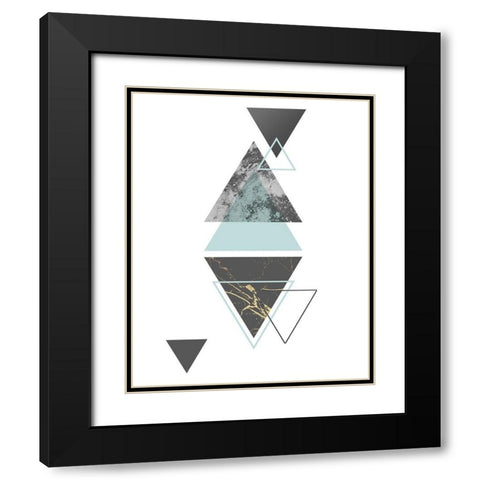 Steady I Black Modern Wood Framed Art Print with Double Matting by Alvarez, Genesis