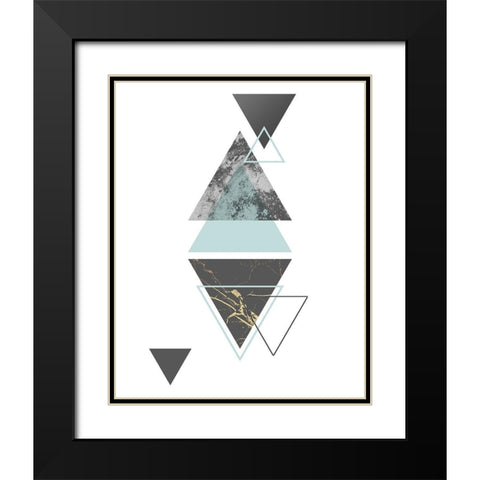 Steady I Black Modern Wood Framed Art Print with Double Matting by Alvarez, Genesis