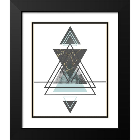 Steady II Black Modern Wood Framed Art Print with Double Matting by Alvarez, Genesis
