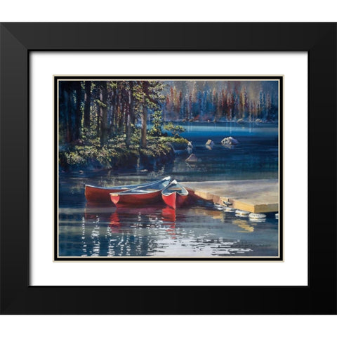 Threes Company Black Modern Wood Framed Art Print with Double Matting by Holland, Kiff