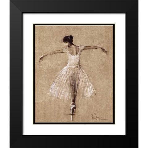 Bourees I Black Modern Wood Framed Art Print with Double Matting by Dulon, Mary
