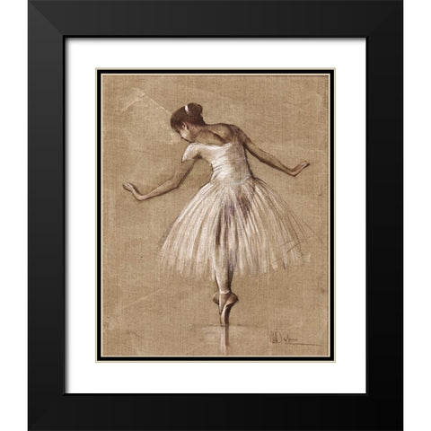 Bourees II Black Modern Wood Framed Art Print with Double Matting by Dulon, Mary