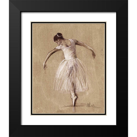 Bourees III Black Modern Wood Framed Art Print with Double Matting by Dulon, Mary