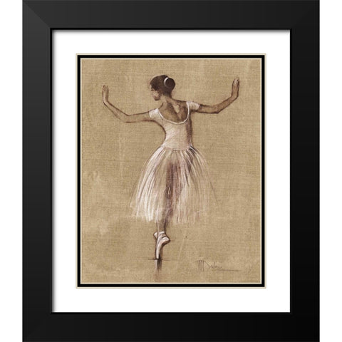 Bourees IV Black Modern Wood Framed Art Print with Double Matting by Dulon, Mary