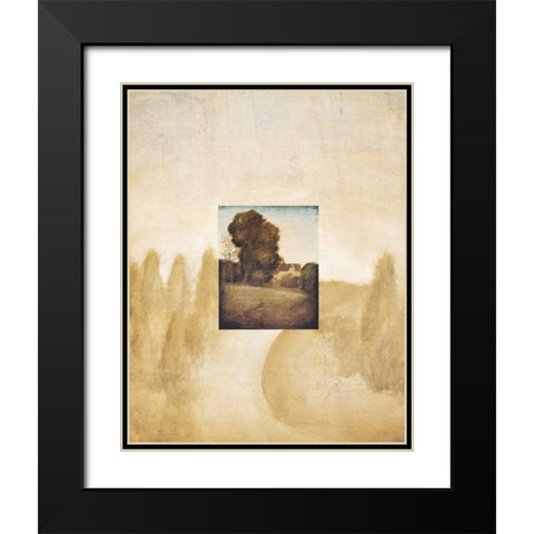 Dream House II Black Modern Wood Framed Art Print with Double Matting by Miller, Ronald