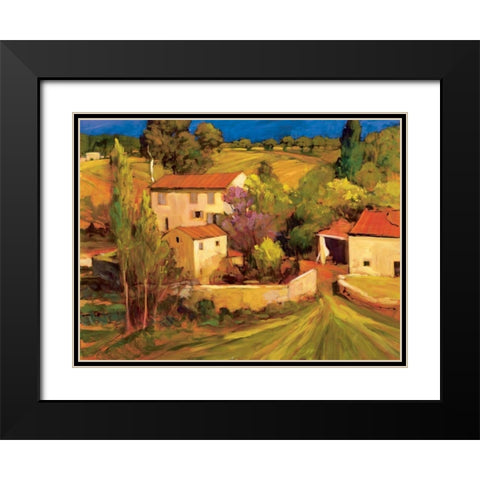 La Femme en Provence Black Modern Wood Framed Art Print with Double Matting by Craig, Philip