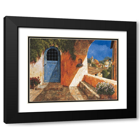 The French Door Black Modern Wood Framed Art Print with Double Matting by Archambault, Gilles