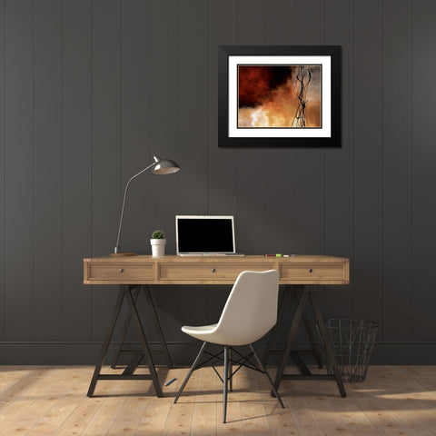 Autumn Song Black Modern Wood Framed Art Print with Double Matting by Maitland, Laurie