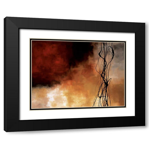 Autumn Song Black Modern Wood Framed Art Print with Double Matting by Maitland, Laurie