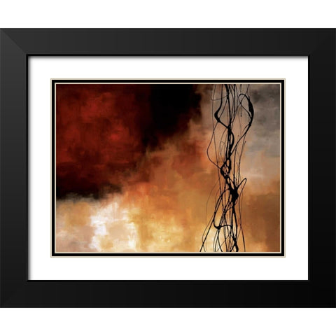 Autumn Song Black Modern Wood Framed Art Print with Double Matting by Maitland, Laurie