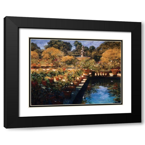 Boboli Gardens - Florence Black Modern Wood Framed Art Print with Double Matting by Craig, Philip