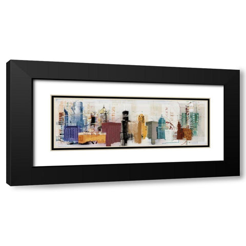 Urban Design Black Modern Wood Framed Art Print with Double Matting by NOAH