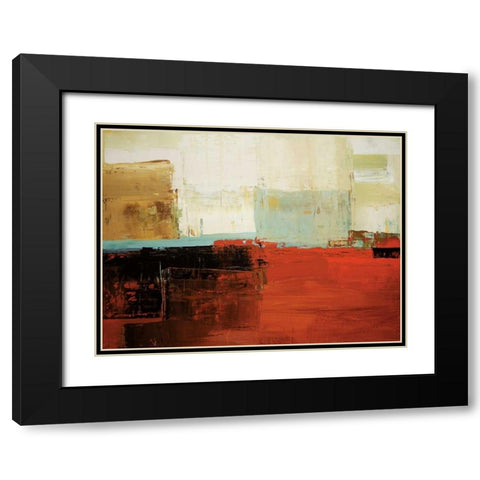 Umber Tones Black Modern Wood Framed Art Print with Double Matting by Colbert , Peter