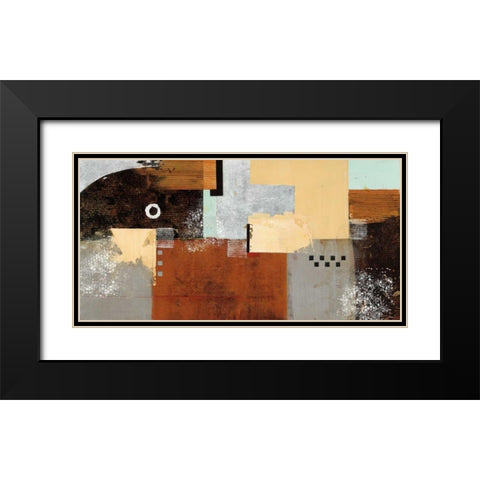 Enticing Black Modern Wood Framed Art Print with Double Matting by Villarreal Santos, Nancy