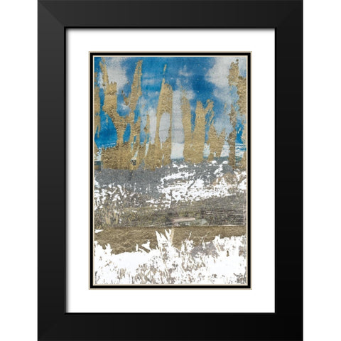 Gold Touch II Black Modern Wood Framed Art Print with Double Matting by Bernsen, Leslie