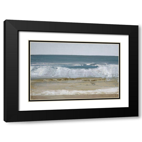 Spindrift 2 Black Modern Wood Framed Art Print with Double Matting by Gold, Caroline