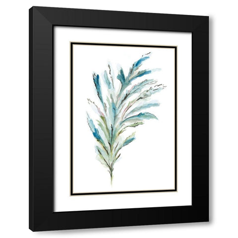 Reach I Black Modern Wood Framed Art Print with Double Matting by Golden, Corrie