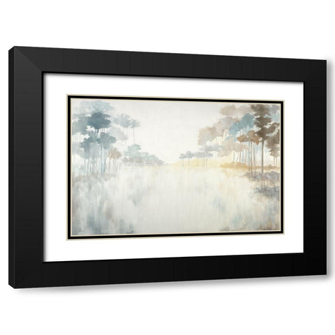 Bayou Black Modern Wood Framed Art Print with Double Matting by Ellens, Jacqueline