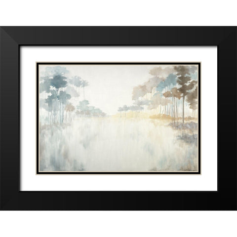 Bayou Black Modern Wood Framed Art Print with Double Matting by Ellens, Jacqueline