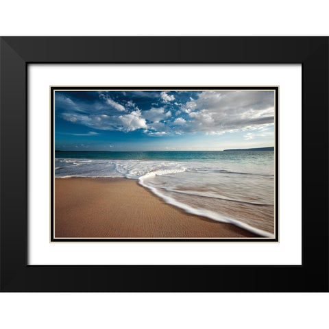 Calm Waters Black Modern Wood Framed Art Print with Double Matting by Frates, Dennis