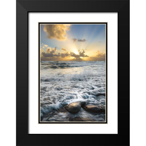 Crash Black Modern Wood Framed Art Print with Double Matting by Celebrate Life Gallery
