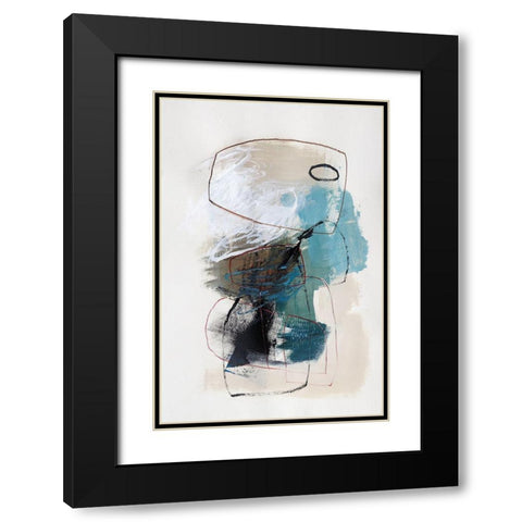 In The Middle I Black Modern Wood Framed Art Print with Double Matting by Barnes, Natasha