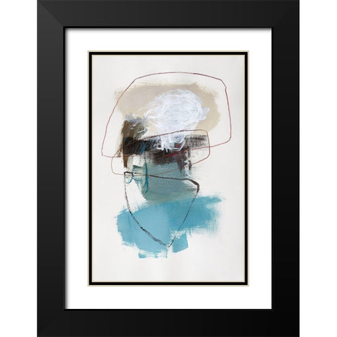 In The Middle II Black Modern Wood Framed Art Print with Double Matting by Barnes, Natasha