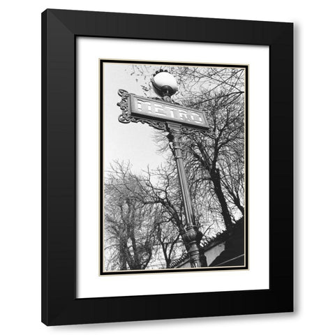 Metro Black Modern Wood Framed Art Print with Double Matting by Davidson, Clay