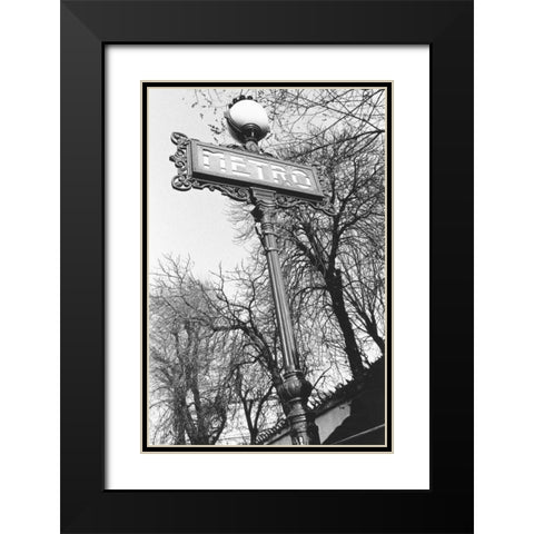 Metro Black Modern Wood Framed Art Print with Double Matting by Davidson, Clay