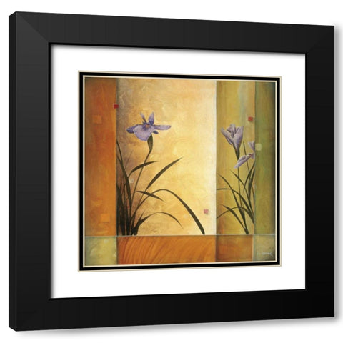 Terra Cotta Garden Black Modern Wood Framed Art Print with Double Matting by Li-Leger, Don