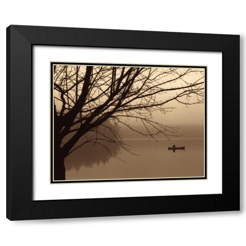 Quiet Seclusion I Black Modern Wood Framed Art Print with Double Matting by Harris, Keith