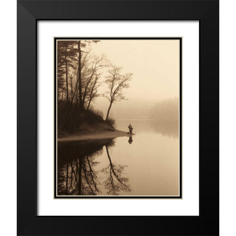 Quiet Seclusion II Black Modern Wood Framed Art Print with Double Matting by Harris, Keith