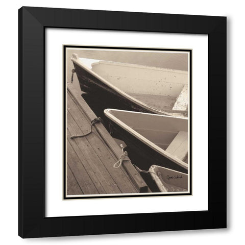 Docked Black Modern Wood Framed Art Print with Double Matting by Schick, Cyndi
