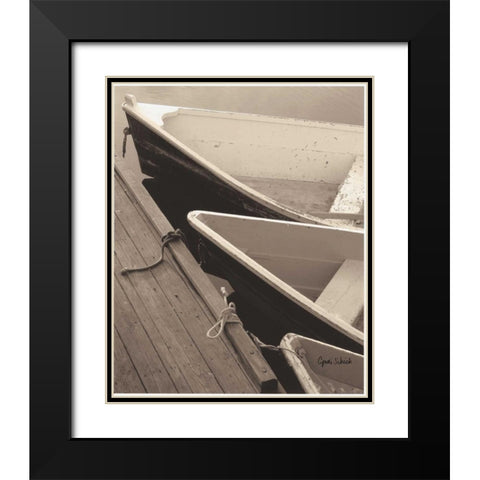 Docked Black Modern Wood Framed Art Print with Double Matting by Schick, Cyndi