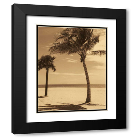 Palm Beach I Black Modern Wood Framed Art Print with Double Matting by Kelly, Dennis