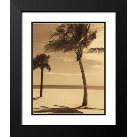 Palm Beach I Black Modern Wood Framed Art Print with Double Matting by Kelly, Dennis