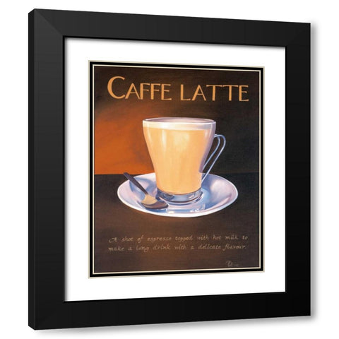 Urban Caffe Latte Black Modern Wood Framed Art Print with Double Matting by Kenton, Paul