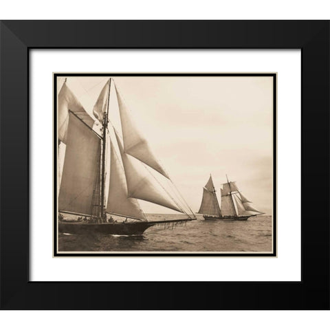 Maiden Voyage I Black Modern Wood Framed Art Print with Double Matting by Stevens, David